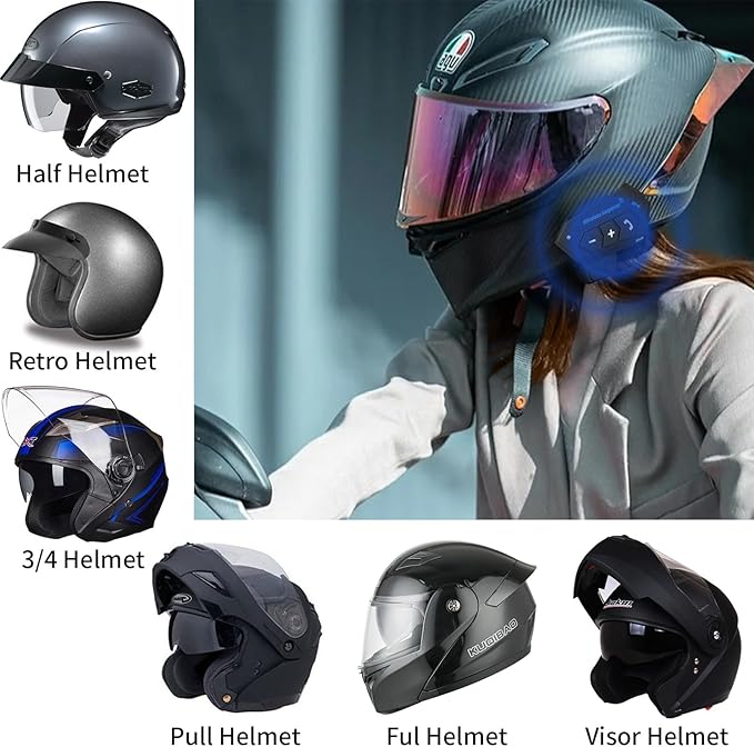 Intercomunicador bluetooth para motocicletas